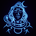 Mahadev Radium Glow Art – Lord Shiva Night Luminous Wall Decor